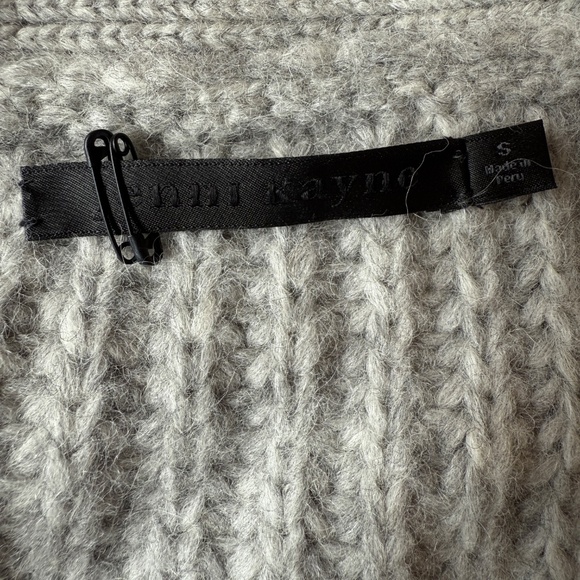 JENNI KAYNE COCOON CARDIGAN OVERSIZED GRANDPACORE BOYFRIEND WOOL BABY ALPACA S - Picture 9 of 11